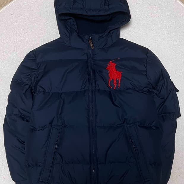 폴로 랄프 로렌 빅포니 네이비 숏패딩