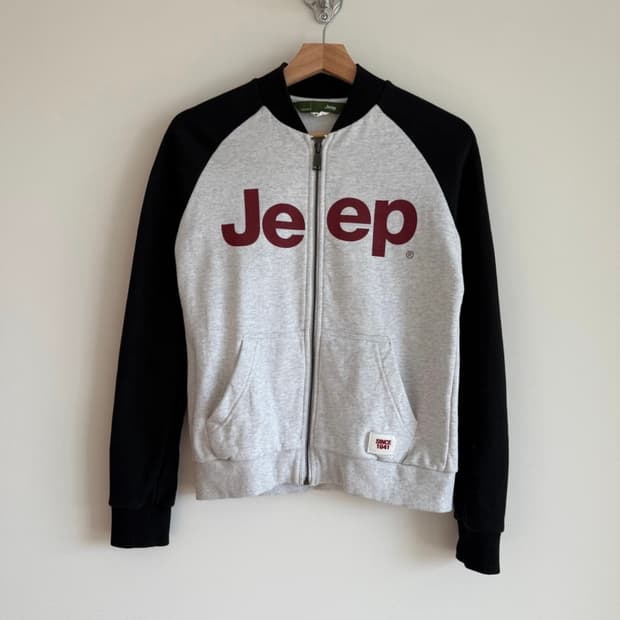 Jeep 반집업 코튼 져지