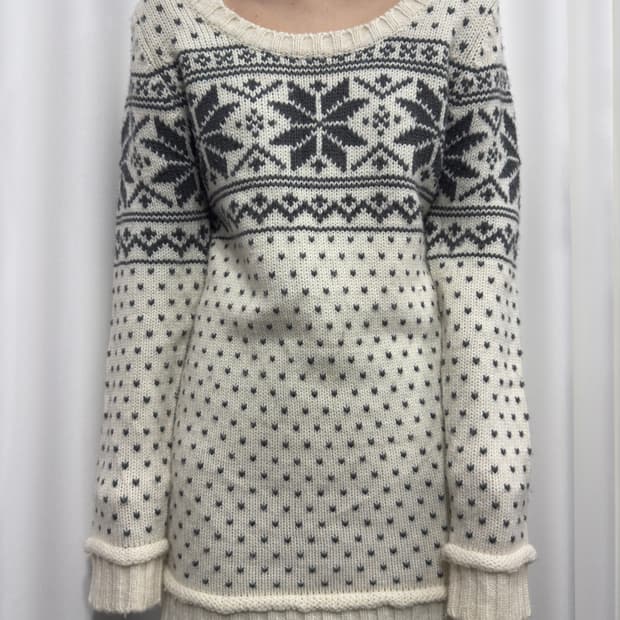 winter pattern onepiece