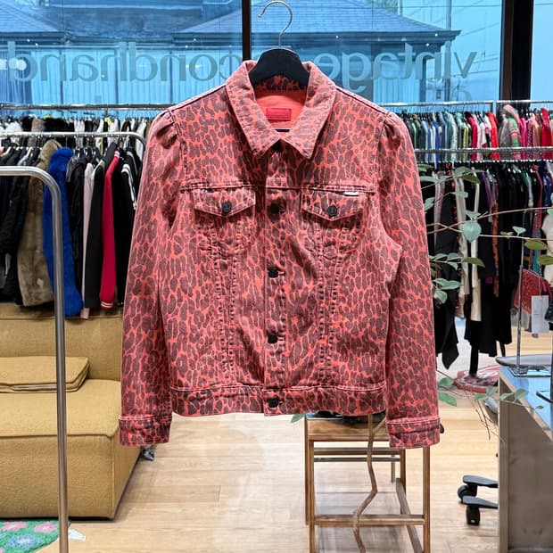 마더 핑크 더 퍼피 브루저 데님 트러커 자켓