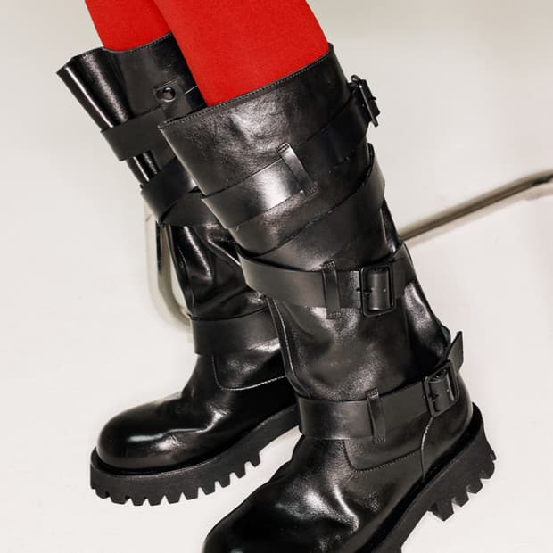 야세 나야와시 부츠 블랙