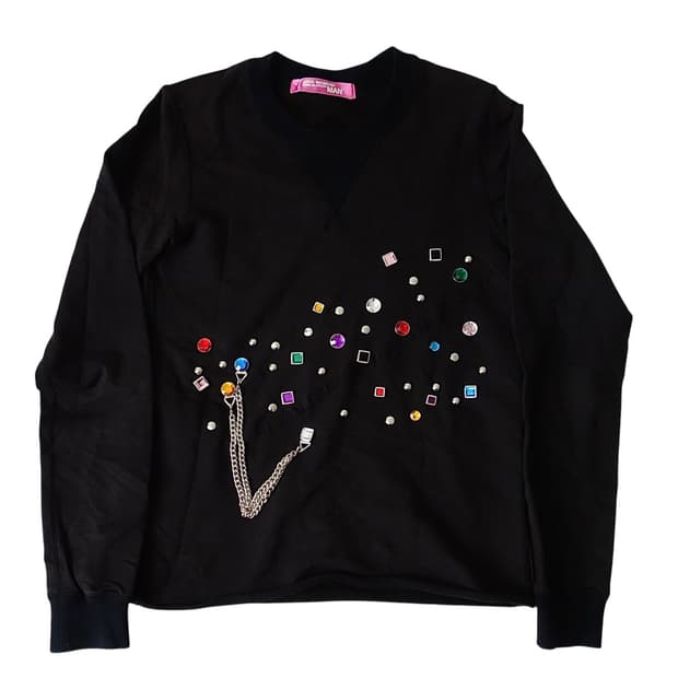 꼼데가르송 준야와타나베AW02 Jewel Embellished Cross