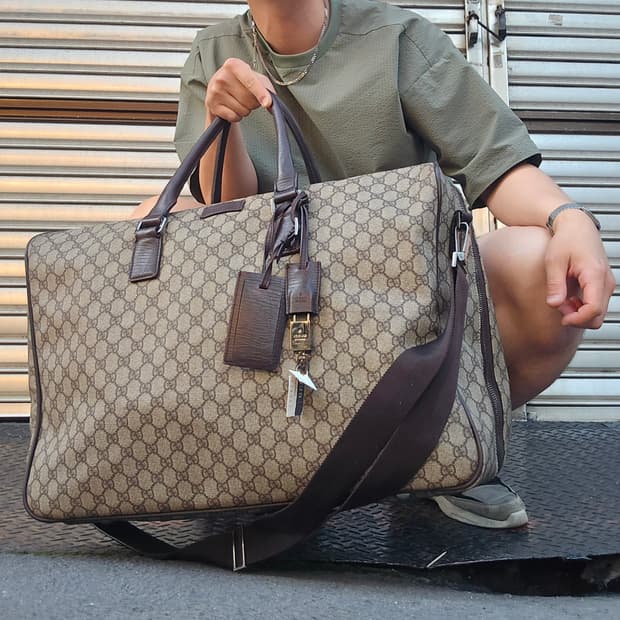 Gucci 구찌 슈프림 GG모노그램 2way 보스턴백