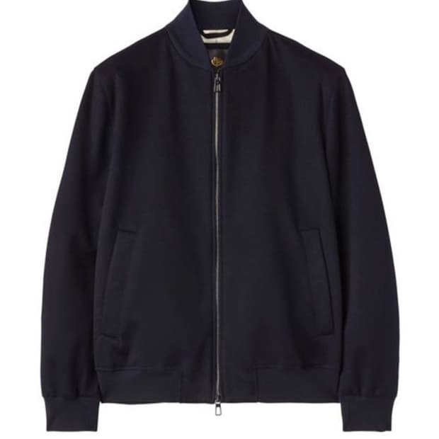로로피아나 봄버 자켓 네이비