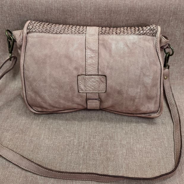 [Made in Italy] 이태리 천연가죽 빈티지 위빙 메쉬 크로스백