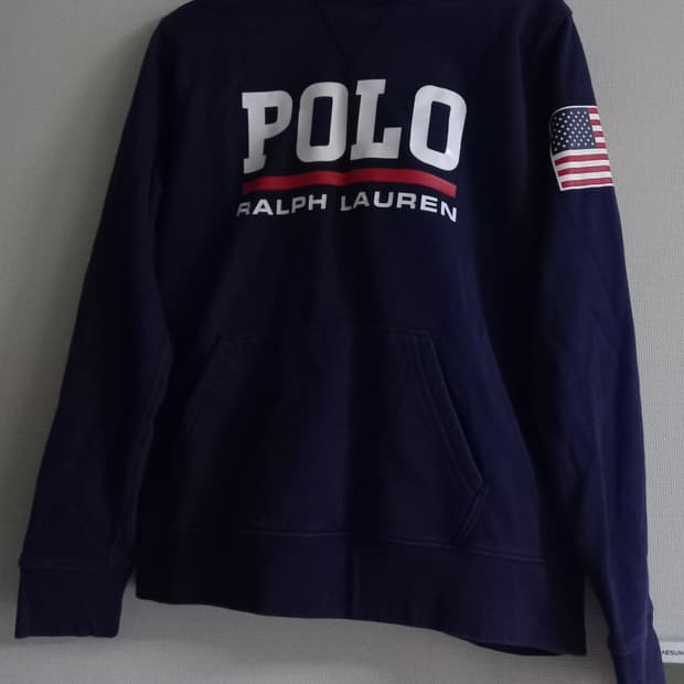 폴로 POLO 네이비 USA 성조기 후드집업 90/S