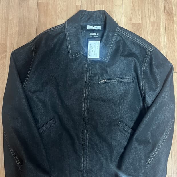 시스템옴므 흑청 워크자켓 100사이즈 새상품 정가이하 양도합니다.