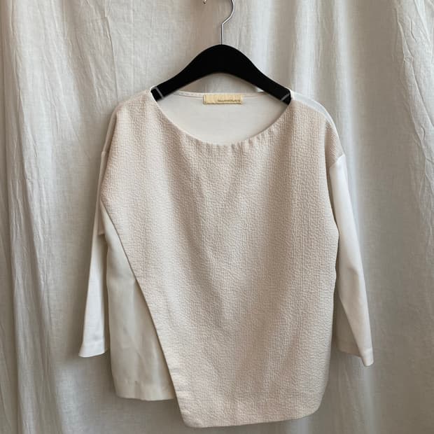 웜화이트 7부 블라우스(M)