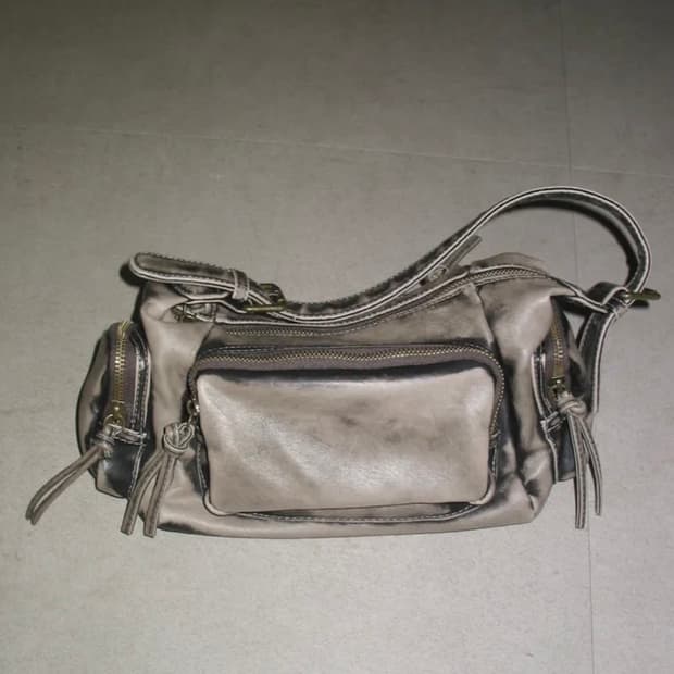 Y2K 빈티지 레더 백