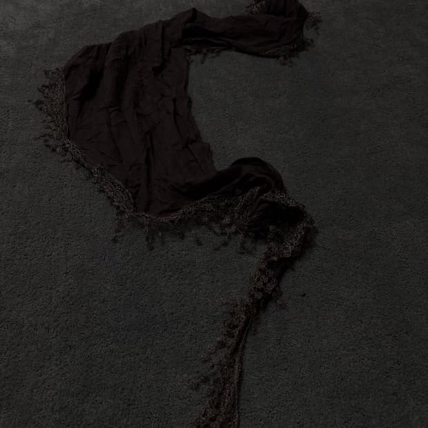 Vintage grunge punk mood scarf