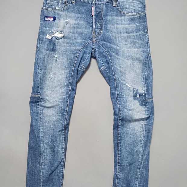 [52] 정품 디스퀘어드2 블루탭 타이디바이커진 청바지 36 37