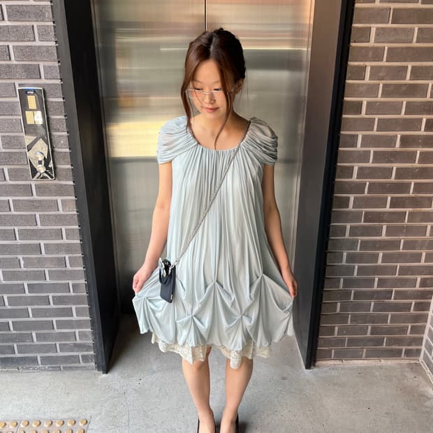 Peyton Place 쉬폰 드레스 민트