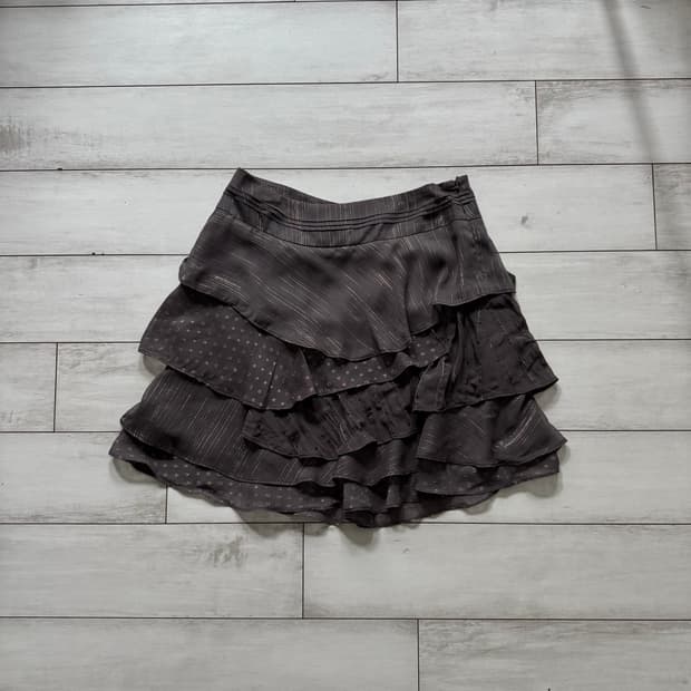 도트 레이스 패치워크 레이어드 아카이브 무채색 캉캉스커트 치마