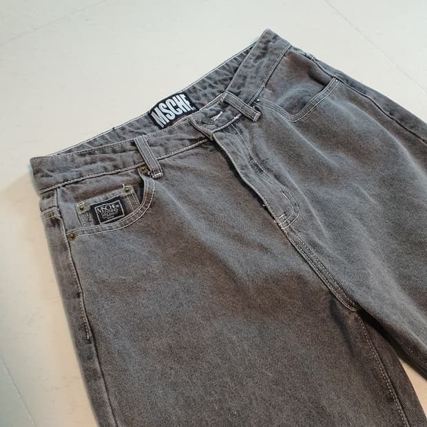 미스치프 세미 와이드팬츠