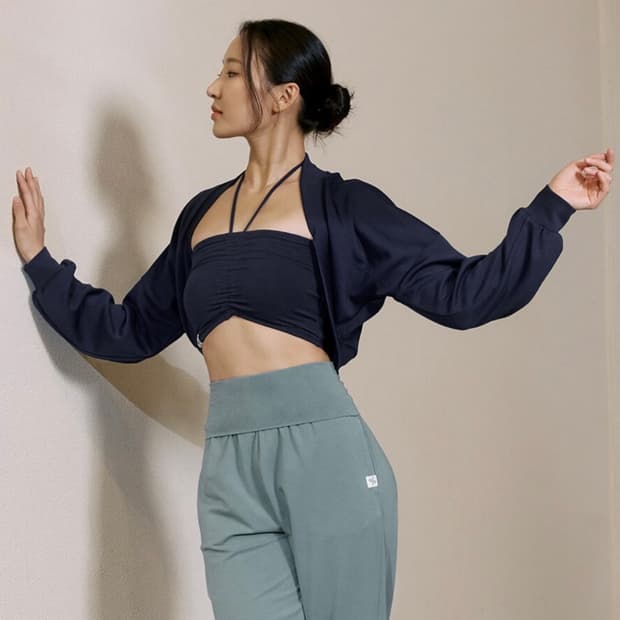 젝시믹스 멜팅 터치 스트링 볼레로 (Dress Blues Top)