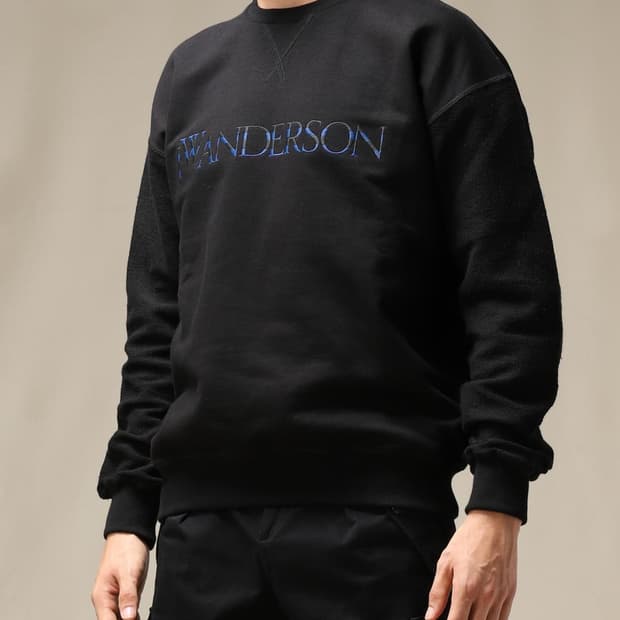 JW 앤더슨 크루넥 스웻셔츠 블랙 L 