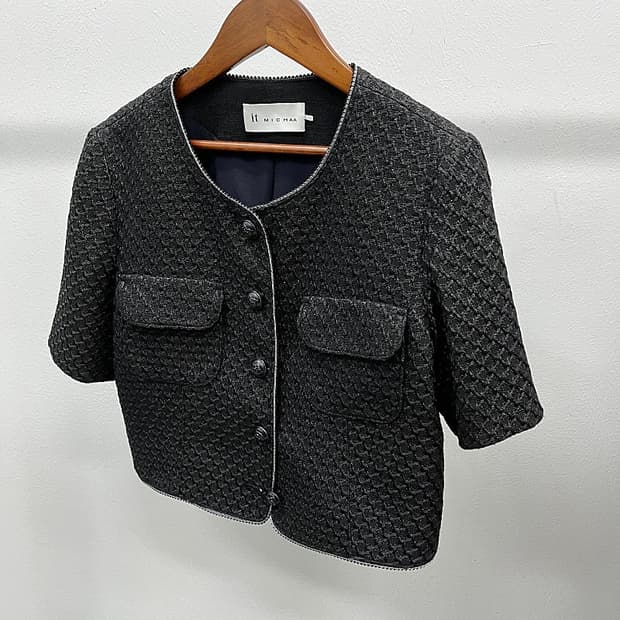 여) 미샤 숏 트위드자켓 