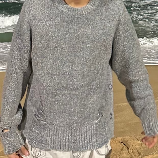 앤더슨벨 데미지 니트 m사이즈