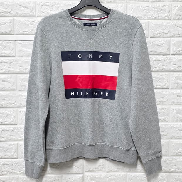 택포) 타미힐피거 맨투맨 M 회색
