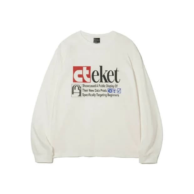 테켓 롱슬리브 Plan L/S Tee White