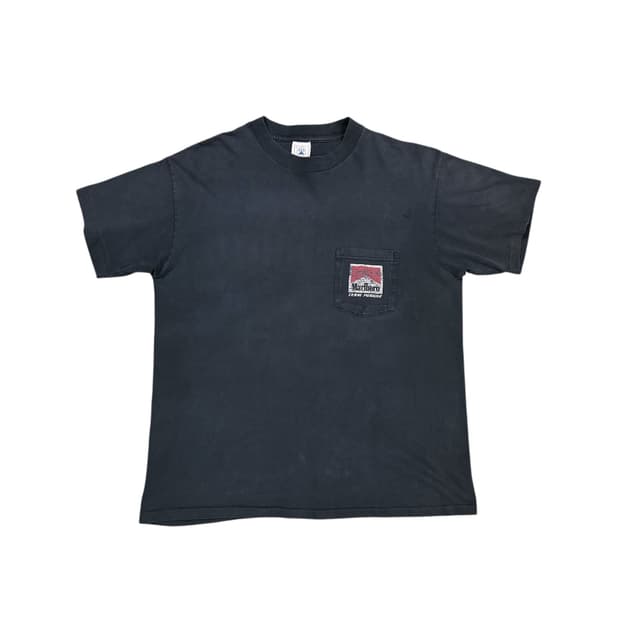 빈티지 90s 말보로 Team Penske Pocket 티셔츠