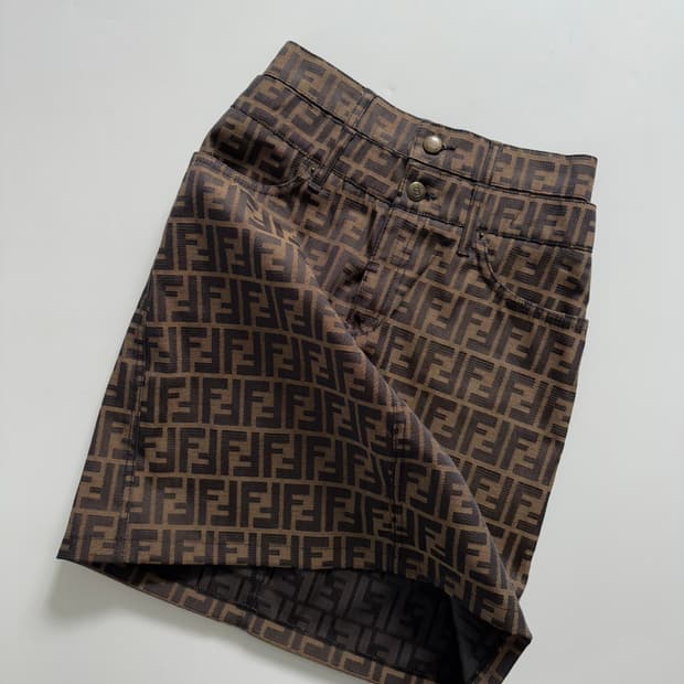 Fendi 펜디 FF 모노그램 미디 스커트 