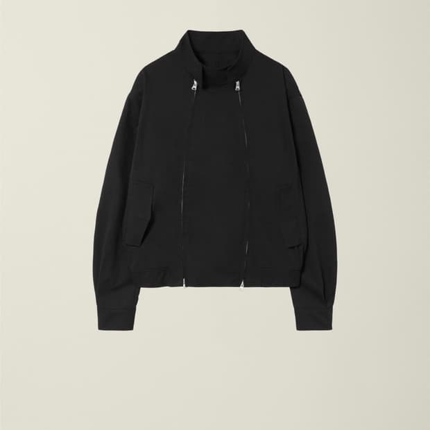DOUBLE ZIP HARRINGTON JACKET