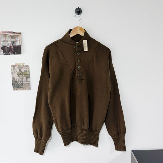 [L] 90s US army IPFU 미군 버튼 코만도 니트