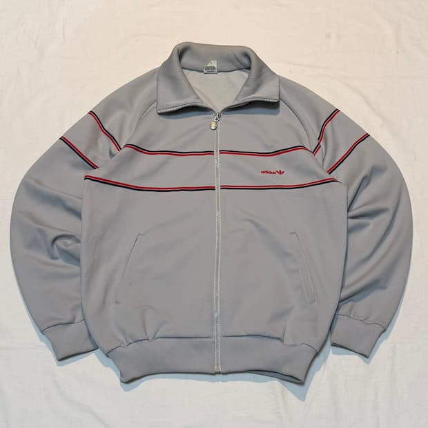 80s 아디다스 서독 아카이브 트랙탑 져지 그레이