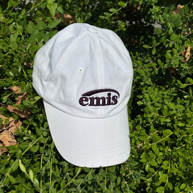 [F] emis 이미스 화이트 볼캡 모자