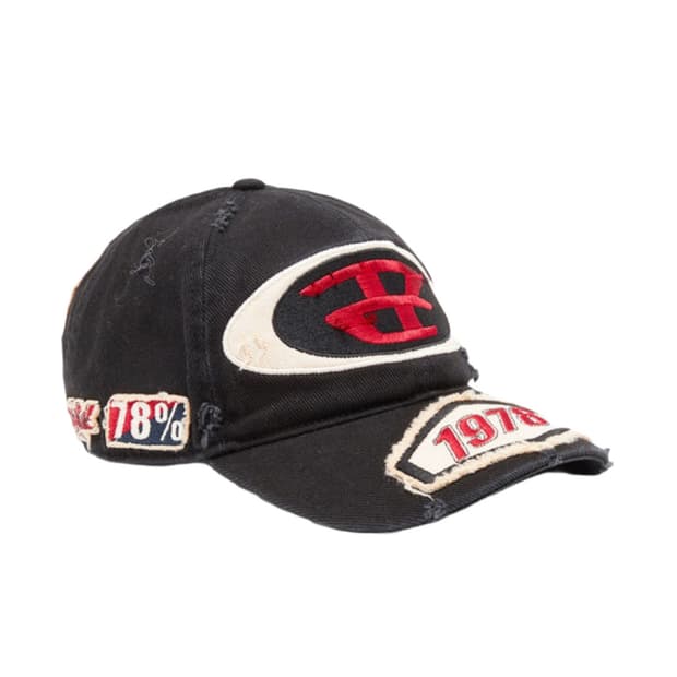 디젤 C-브래프 자수 패치 베이스볼 캡 블랙