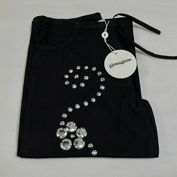 [S]기마구아스 Delya 스터드 팬츠/블랙