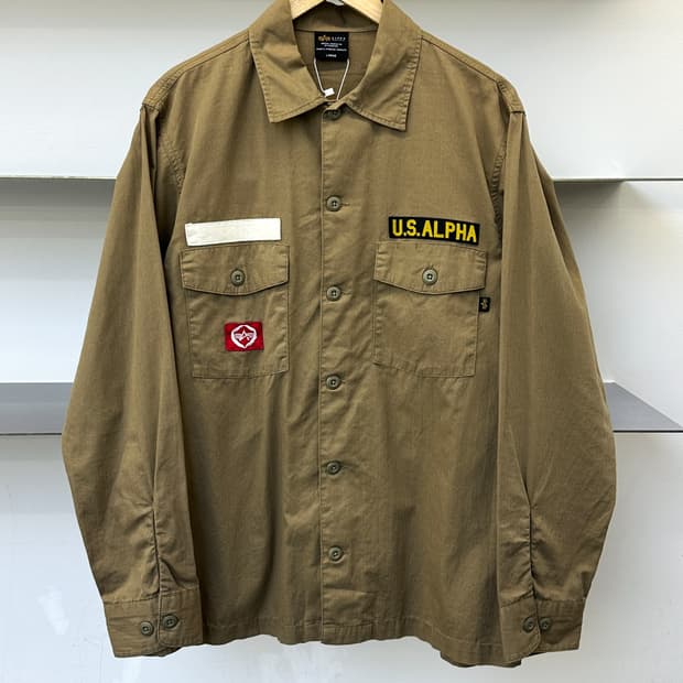 알파인더스트리 투포켓 밀리터리 셔츠