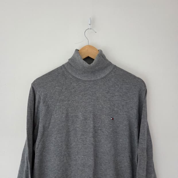 타미힐피거 목폴라 그레이 니트(100사이즈)