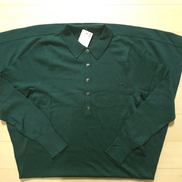 유니클로 메리노 블렌드 폴로 원피스