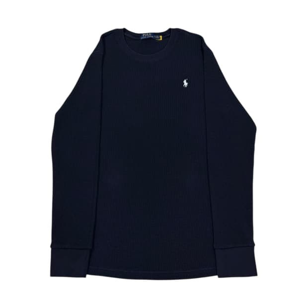 폴로 랄프로렌 QR 와플 롱슬리브 긴팔 네이비 XL