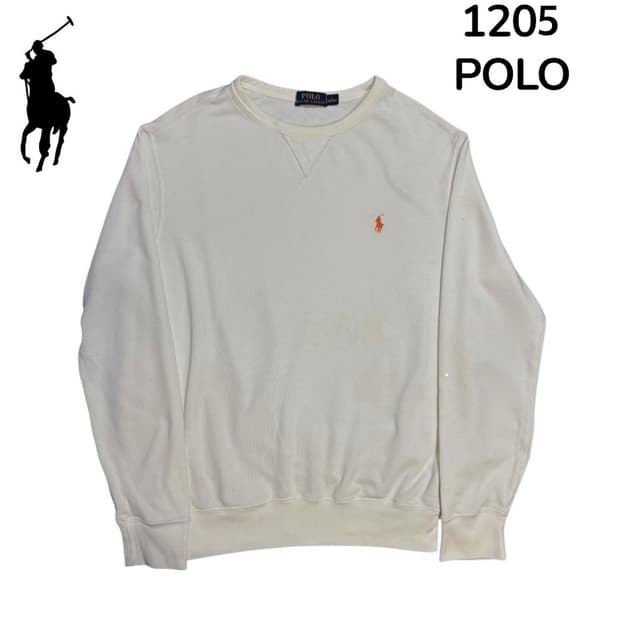 폴로랄프로렌 화이트 맨투맨 L