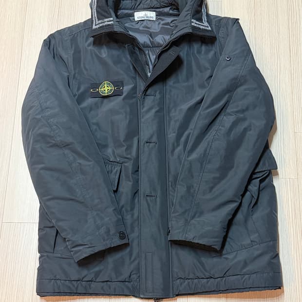 {XL/상태 S} 스톤아일랜드 마이크로랩스 패딩 야상 자켓