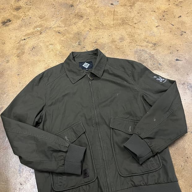 [정품/4xl] Jeep 블루종 봄버 자켓 카키 b15