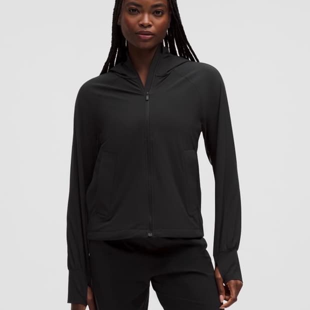 룰루레몬 uv 스트레치 집업 s (빨간줄 착용 사이즈)