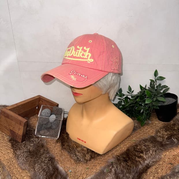 Von Dutch pink lemon logo ball cap