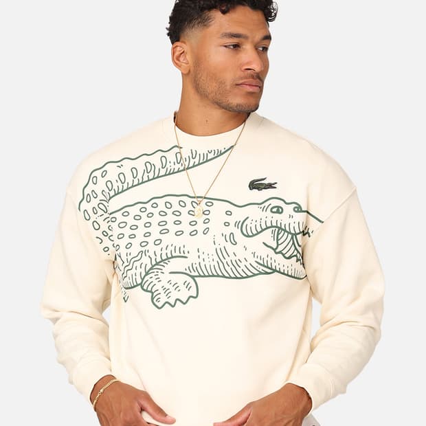 라코스테 빅 로고 루즈핏 맨투맨