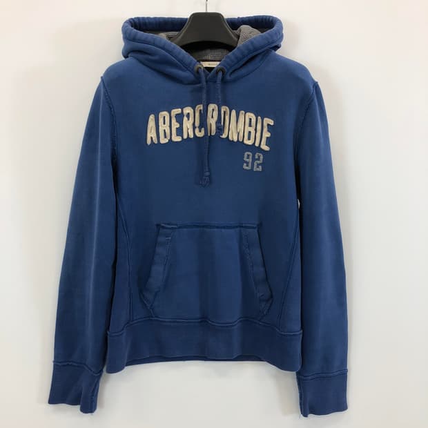 아베크롬비 Y2K 후드 M 블루