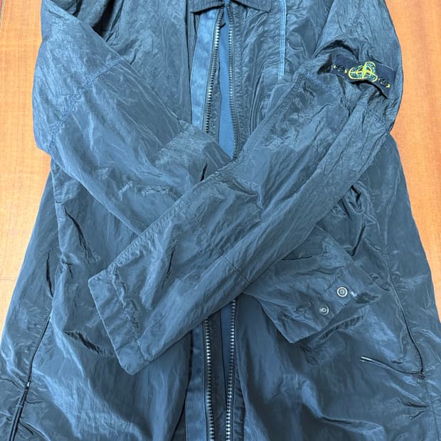 [XL] 스톤 아일랜드 18fw 나일론 메탈 자켓 블랙