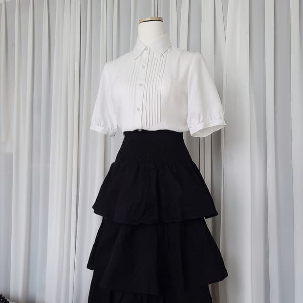 미국제🇺🇲 블랙 캉캉 롱스커트