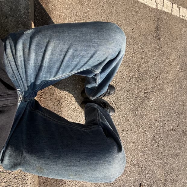 32) 디젤 빈티지 워싱 자수 데님팬츠