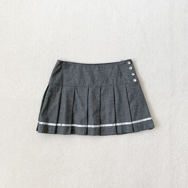 P&D 핑키앤다이안 보석 플리츠스커트