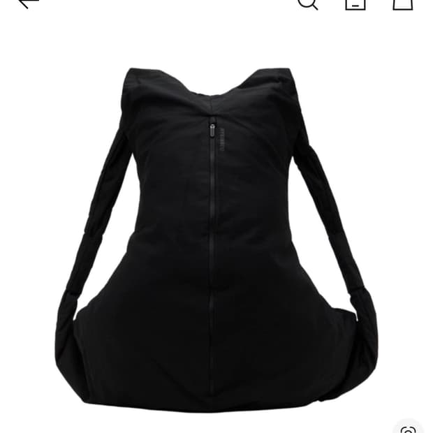 혜인서 드레이퍼리 백팩 블랙