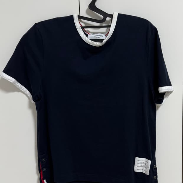 톰브라운 여성 링거 반팔티셔츠