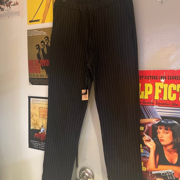 스트라이프 밴딩 팬츠